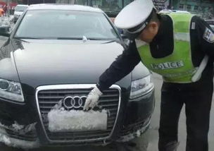 下雪天车牌被雪挡住摄像头会拍吗_开车遇大雪挡住车牌怎么办(图1)